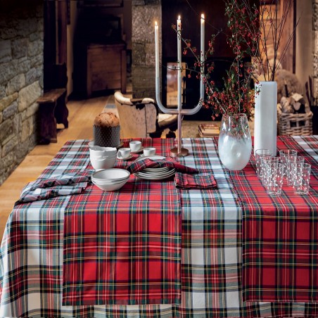 TOVAGLIA 335 Tartan Puro cotone tinto filo varie misure