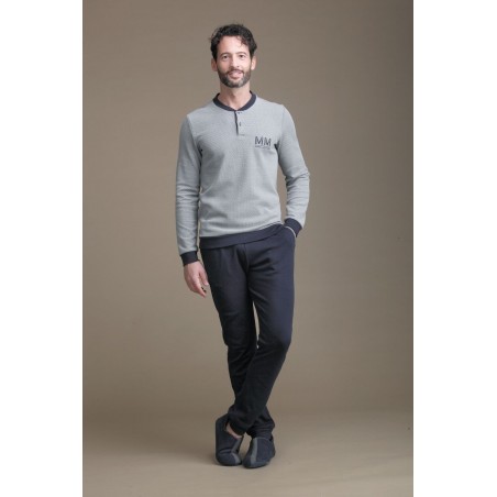 M/Militare -35% Pigiama uomo maglia jacquard