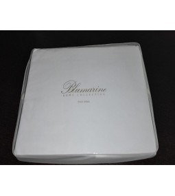 BLUMARINE Lenzuolo matrimoniale con angoli cotone percalle colore bianco