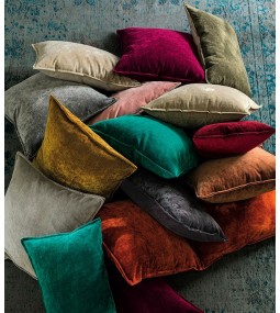 VELOUR Cuscini arredo velluto stone washed