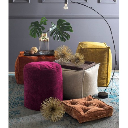 SVAD DONDI VELOUR  Pouff Forma Cubo