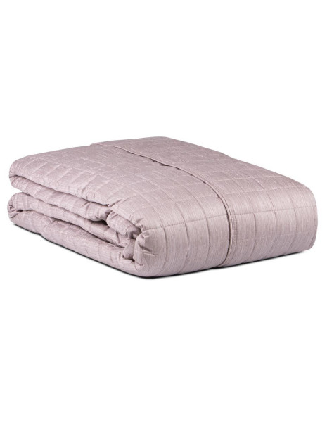 FINISETA Copriletto matrimoniale trapuntato raso cotone