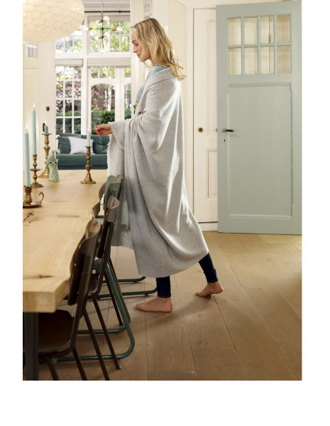 PLAID Leggero Lana Seta Viscosa Cashmere