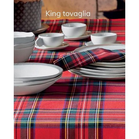 TOVAGLIA 335 Tartan Puro cotone tinto filo varie misure