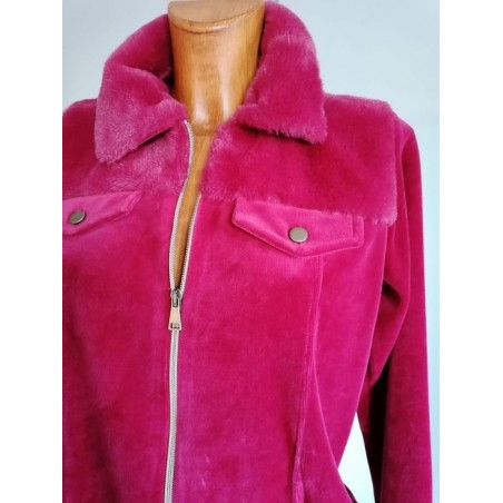 Offerta CANAT Vestaglia donna velour tessuto ciniglia ecopelliccia