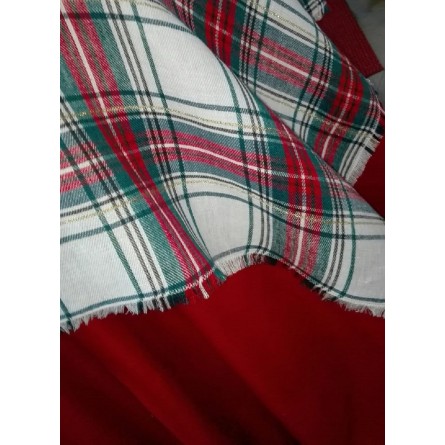 TARTAN SOFT Lurex tovaglia o centrotavola