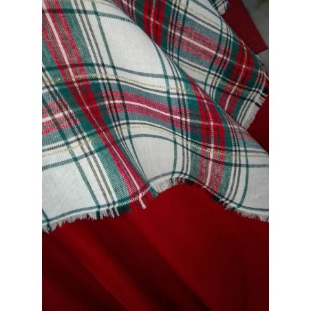 TARTAN SOFT lurex Tovaglietta quadrata
