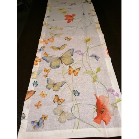 PAPILLON Runner Lino fantasia farfalle