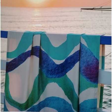 offerta ARCOLAIO - NETTUNO Tovaglia quadrata cotone jacquard stampa piazzata