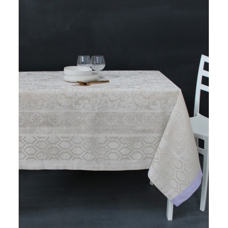 ARCOLAIO - HISTORIA Tovaglia quadrata jacquard misto lino
