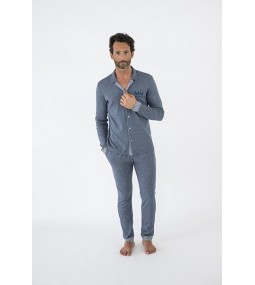 M/M Pigiama uomo aperto maglina Jersy puro cotone 2