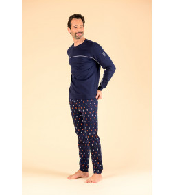 M/M Pigiama uomo puro cotone interlock invernale
