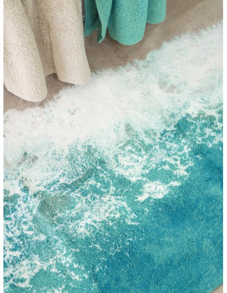 MALIBU' Tappeto bagno arredo cotone egizio