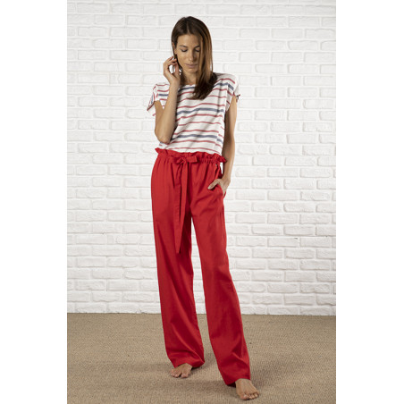 MARYHOME - CANDIDA Blusa 2 colori in fresco tessuto viscosa lino