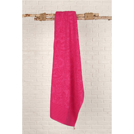 OFFERTA Telo mare colore fucsia con nappine