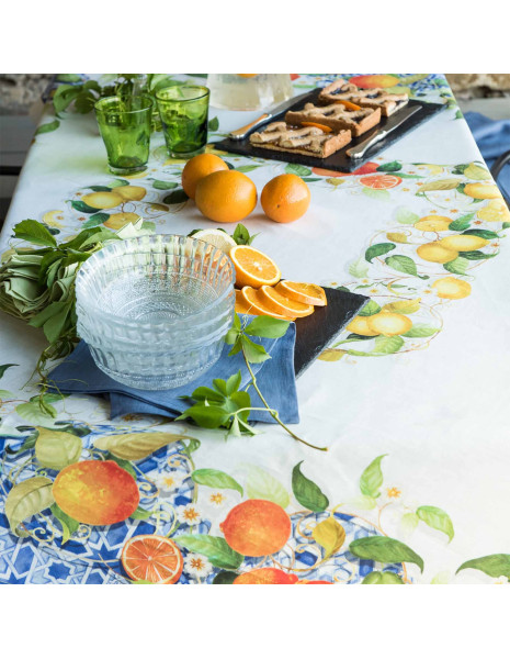 SEVILLANA Tovaglia da 12 Senza tovaglioli  tessuto lino