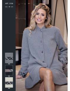 VESTAGLIA donna invernale soffice pile misto cotone