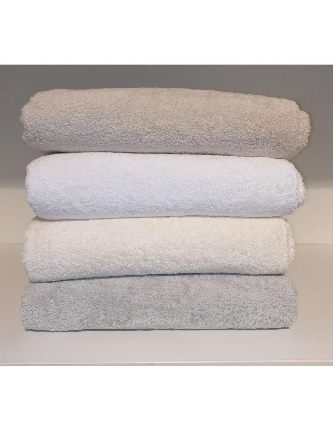 Set asciugamani ospite Aquanova LONDON/6 - 30x50 cm - bianco grigio - Bath  & Living