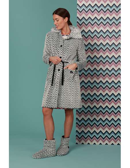 ROMINA Vestaglia donna micro pile invernale