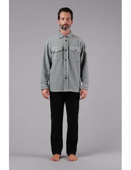 M/M GIACCA pile uomo stile camicia
