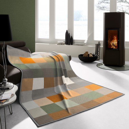 Offerta -COTTON HOME CHECK Plaid coperta soffice misto cotone
