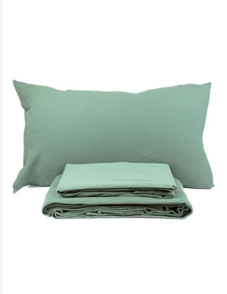 LASA Copripiumino singolo con federa cotone NO STIRO