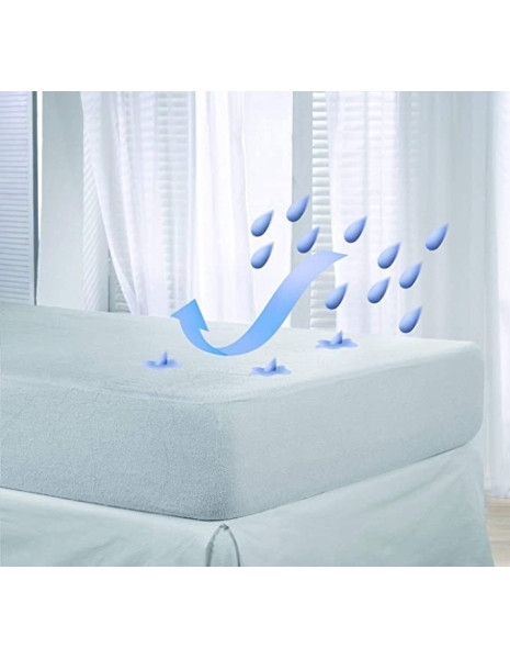 BABYLON Coprimaterasso angoli spugna bambù impermeabile  antiacaro