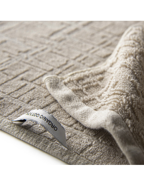 GAUFRE Coppia asciugamani cotone biologico