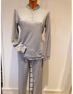 ROSA E MENTA - Pigiama donna caldo cotone