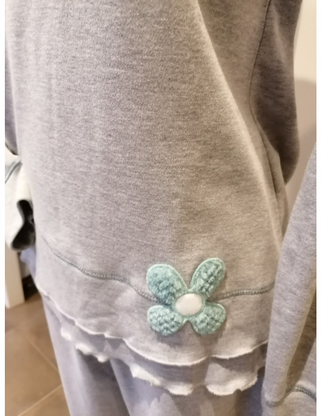 ROSA E MENTA - Pigiama donna caldo cotone