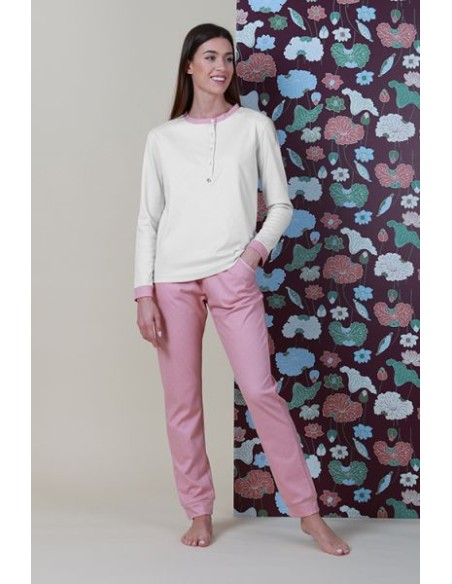 Offerta pigiama donna MARYHOME puro cotone interlock di qualità