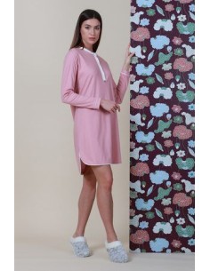 OFFERTA Camicia notte donna puro cotone interlock