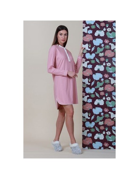 OFFERTA Camicia notte donna puro cotone interlock