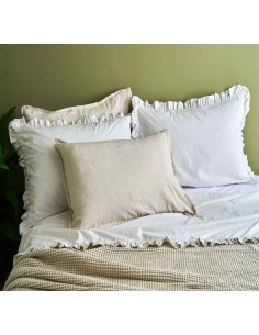 BALEARI Completo letto matrimoniale cotone tinto filo
