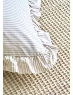 BALEARI Completo letto matrimoniale cotone tinto filo 2
