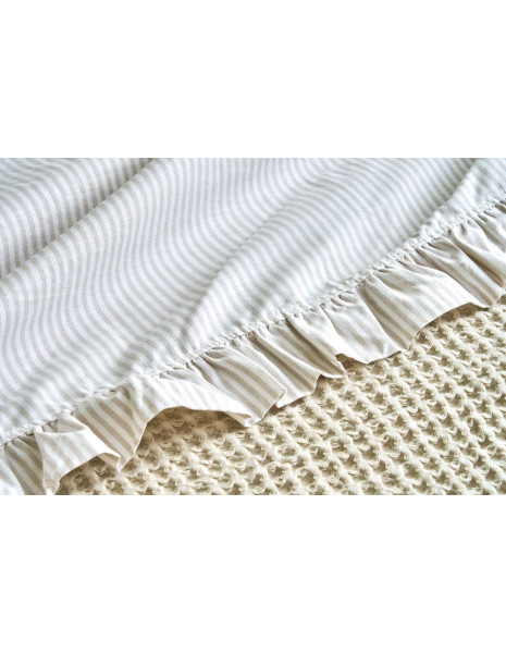 BALEARI Completo letto matrimoniale cotone tinto filo