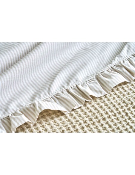 BALEARI Completo letto matrimoniale cotone tinto filo