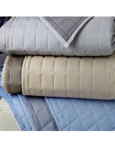 Offerta BOSSI - DOUBLE Copriletto singolo cotone tinto filo 2