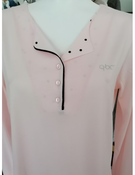 Offerta Pigiama donna  estivo m/lunga pantalone lungo pregiato filato cotone modal