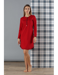 GRANITA Camicia da notte puro cotone interlock