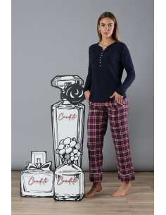 OFFERTA Pigiama donna MARYHOME cotone e flanellina