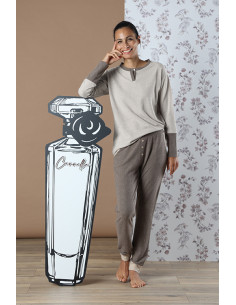 Offerta Pigiama donna peso medio beige melangè