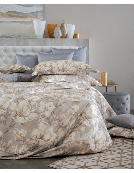 BLUMARINE - 25% DEBORA Completo copripiumino ALL OVER raso cotone