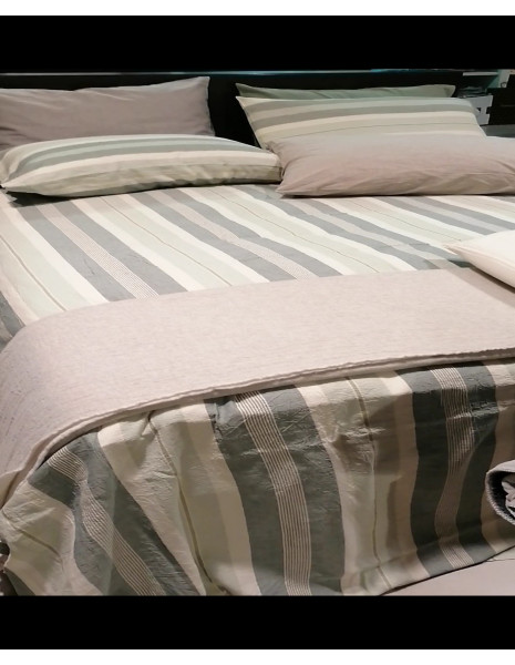 Offerta GOVINA - RAVI Copripiumino matrimoniale cotone NO STIRO