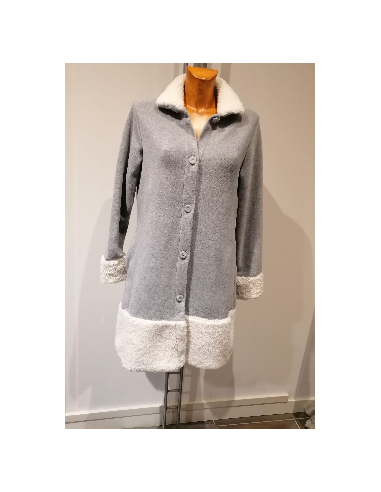 PANNA Vestaglia donna pile colore grigio