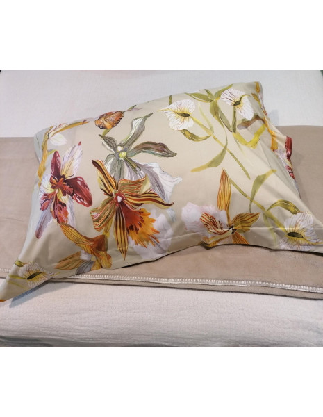 ORCHIDEA C. Copripiumino matrimoniale cotone percalle