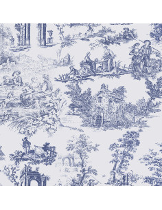 TOILE De Jouy C. Letto Copriletto matrimoniale cotone percalle 2