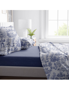 TOILE De Jouy C. Letto Copriletto matrimoniale cotone percalle