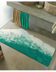 MALIBU' Tappeto bagno arredo cotone egizio