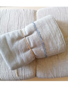 FABIA Coppia federe cotone tinto filo no stiro 2